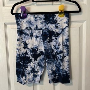 Tie dye biker shorts